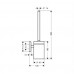 Hansgrohe PuraVida WC-Bürste mit Halter aus Keramik 41505000