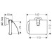 Hansgrohe Axor Citterio Papierrollenhalter 41738000