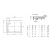 Kaldewei Duschwanne Duschplan 544-2 mit Styroporträger 80x90x6,5