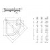 Kaldewei Duschwanne Zirkon 604-2 mit Styroporträger 90x90x3,5