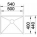 BLANCO Zerox 500 - U Spüle Edelstahl ohne exzenter 516994