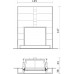 EDILKAMIN DROMOND Kaminbausatz für Cristal 76, ambra-weiss 623750