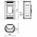 EDILKAMIN NILO Pellet-Kaminofen, ambra 657010
