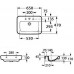 Roca Dama Senso Square Waschtisch 65x47 cm 732751A000