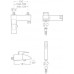 Roca Thesis Wannenarmatur mit Brausenschlauch 1,7 m, chrom, 75A0150C00