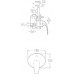 Roca M2 Wannen/Duschbatterie mit Umsteller, A5A0668C00