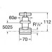 Roca Loft Absperrventil Unterputz 1/2" warmer Wasser, 75A1843C00