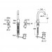 Roca Loft Elite Dreiloch-Waschtischbatterie 75A4451C00