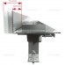 ALCAPLAST Low Duschrinne 750 mm mit Rand für den perforierten Rost zur Wand APZ1104-750
