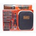 Black & Decker A7104-XJ Bit- und Steckschlüssel-Set (56ks) mit Ratschenschraubendreher