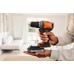 Black & Decker BCD382D1XK-QW Akku-Bohrschrauber (45Nm/18V/1x2,0Ah), Koffer