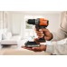 Black & Decker BCD383D1XK-QW Akku-Schlagbohrschrauber (45Nm/18V/1x2,0Ah), Koffer