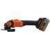 Black & Decker BCG6L8F1S-QW Akku bürstenloser Winkelschleifer (18V/1x4,0Ah)
