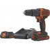 Black & Decker BDCHD18K1B2-QW Akku-Schlagbohrschrauber (40Nm/18V/2x2,0Ah), Koffer