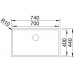 BLANCO Unterbauspüle CLARON 700-U Edelstahl Steelart | InFino Ablauf 521581