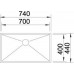 BLANCO Einbauspüle ZEROX 700-IF/N Edelstahl Steelart InFino Ablauf 521592
