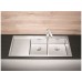 BLANCO Einbauspüle CLARON 8 S-IF Edelstahl Steelart | InFino Ablauf | Becken rechts 521651