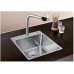 BLANCO Einbaubecken ANDANO 400-IF/A Edelstahl Seidenglanz mit InFino Ablaufsystem 525244