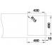 BLANCO Einbaubecken ANDANO 400-IF/A Edelstahl Seidenglanz mit InFino Ablaufsystem 525244