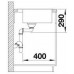 BLANCO Einbaubecken ANDANO 400-IF/A Edelstahl Seidenglanz mit InFino Ablaufsystem 525244