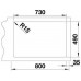 BLANCO Einbaubecken ANDANO 700-IF/A Edelstahl Seidenglanz mit InFino Ablaufsystem 525246