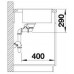 BLANCO Einbaubecken ANDANO 340/180-IF/A Edelstahl Seidenglanz mit InFino Ablaufsystem
