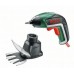 BOSCH IXO Akkuschrauber Set (Gras- und Strauchscherenaufsatz) 06039A800A