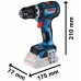 BOSCH GSB 18V-90 C Akku-Schlagbohrschrauber, 2x 4.0Ah, L-BOXX 06019K6104