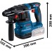 BOSCH GBH 18V-22 PROFESSIONAL Akku-Bohrhammer mit SDS plus 0611924004