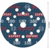 BOSCH EXPERT O780 Folienschleifscheibe, 125 mm, G180 2608902420