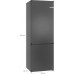 Bosch Serie 4 Freistehende Kühl-Gefrier-Kombination mit Gefrierbereich unten KGN49OCAF