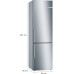 Bosch Serie 6 Freistehende Kühl-Gefrier-Kombination mit Gefrierbereich KGE398IBP