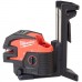 Milwaukee M12 CLL4P-0C Kreuzlinienlaser mit vier Lotpunkten, ohne Akku, Koffer 4933479202