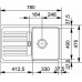 Franke Euroform EFG 614-78, 780x475 mm, Fragranit Einbauspüle, Silber,