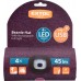 EXTOL LIGHT Kappe mit Stirnlampe 4x45lm, USB-Aufladung,lila/schwarz,Universalgröße 43461