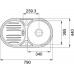 Franke Baltic BTN 614, 790x440 mm, Edelstahl-Spüle 101.0056.784