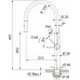 Franke FC 4169.505 PESCARA Küchenarmatur, Edelstahl kupfer - Brause/Strahl 115.0741.698