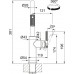 Franke FG 4760.505 MARIS STRIPES Küchenarmatur, matt schwarz/kupfer 115.0747.677