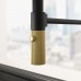 Franke FG 4768.504 MARIS STRIPES SEMI PRO Küchenarmatur, matt schwarz/gold 115.0747.679