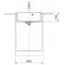 Franke Mythos MYK 610-52 Glacier 590x510,ohne Siphon,e.click 124.0747.163