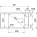 Franke Fresno FSG 611-88, 877x495 mm, Küchenspüle Fragranit, Grauer Stein 114.0651.013