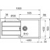 Franke Sirius 2.0 S2D 611-100, 1000x500 mm, Spüle tectonite, grau 143.0651.011