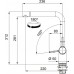 Franke FN 6100.088 ACTIVE NEW Hochdruckarmatur, schiefergrau 115.0721.463