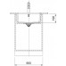 Franke KubusX KXK 110-51 Keramikspüle, Weiß 126.0735.183