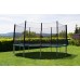 G21 Gartentrampolin mit Sicherheitsnetz 430 cm grün 69042632