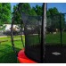 G21 SpaceJump Trampolin, 366 cm, rot, mit Sicherheitsnetz + gratis Leiter 69042690