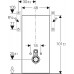 Geberit Monolith Sanitärmodul für Wand-WC, 101 cm, Glas weiß / Aluminium 131.022.SI.5