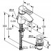 KLUDI MX Waschtisch-Einhanmischer mit Ablaufgarnitur chrom 331280562