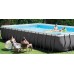 INTEX Ultra Rectangular Frame Pools Set Schwimmbad 975 x 488 x 132 cm 26374NP