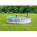 INTEX PRISM FRAME Rundpool 366 × 76 cm mit Filteranlage 12V 26712GN